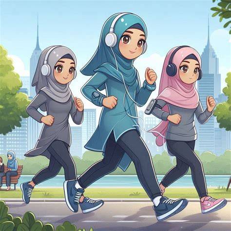 gaMbAr anak MUSLIMah CAntik KaRtUn di support resistance saham jalanan licin image 5