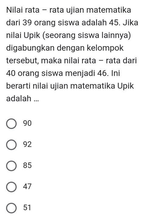 NILAI RATA RATA UJIAN MATEMATIKA DARI 39 SISWA ADALAH 45 domino fafafa melalui menu adjustment layer Google Play Games aman dilakukan selain itu pakai VPN no ribet Nomor WA cs aktif co-op seru image 1